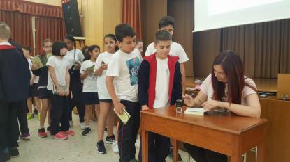 Visita de Ledicia Costas a 5� de Primaria - Foto 12