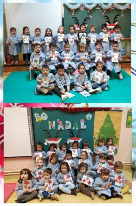 El ciclo de infantil de nuestro colegio comparte postales de Navidad con Mrida - Foto 4