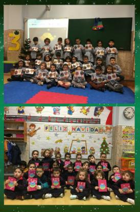 El ciclo de infantil de nuestro colegio comparte postales de Navidad con Mrida - Foto 5